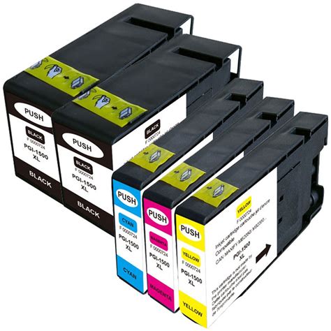 Mulitpack Cartouches Compatibles Canon PGI 1500XL Cyan Magenta Jaune