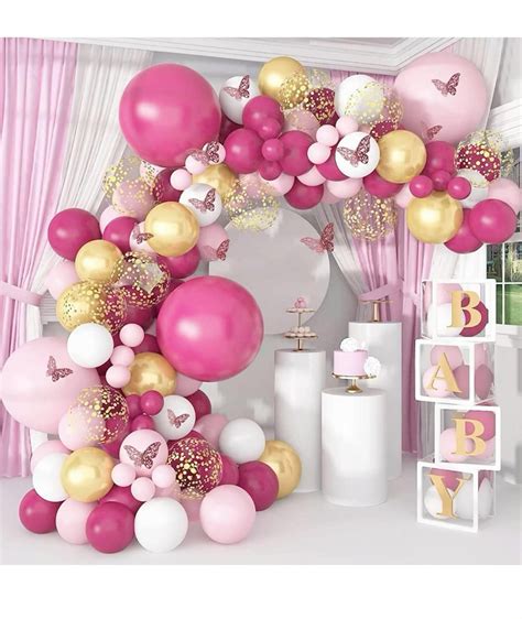 How To Make A Ombre Pink Balloon Arch With Flowers Artofit