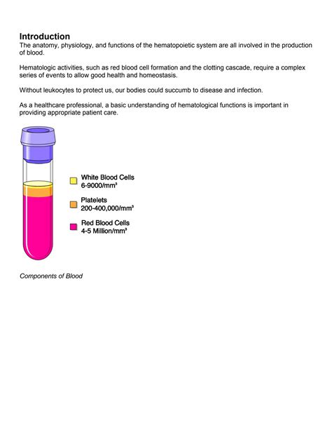 Solution Hematological Anatomy And Assessment Studypool