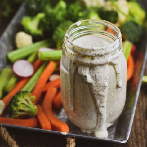 The Easiest Vegan Ranch Dressing Oil Free Shane And Simple