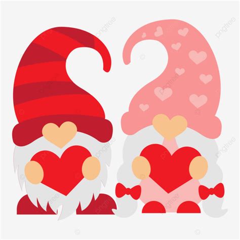 Valentine Gnomes Holding Heart Gnomes Heart Gnomes Valentine Gnome