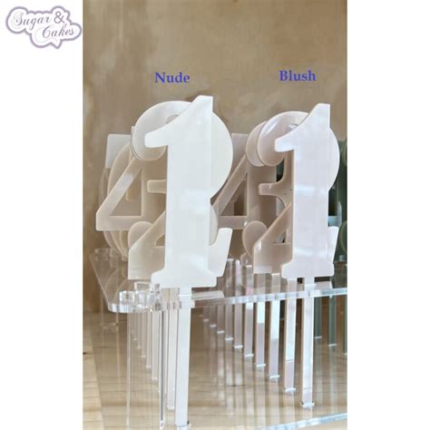 Cake Topper Acryl Nude Zahl 2