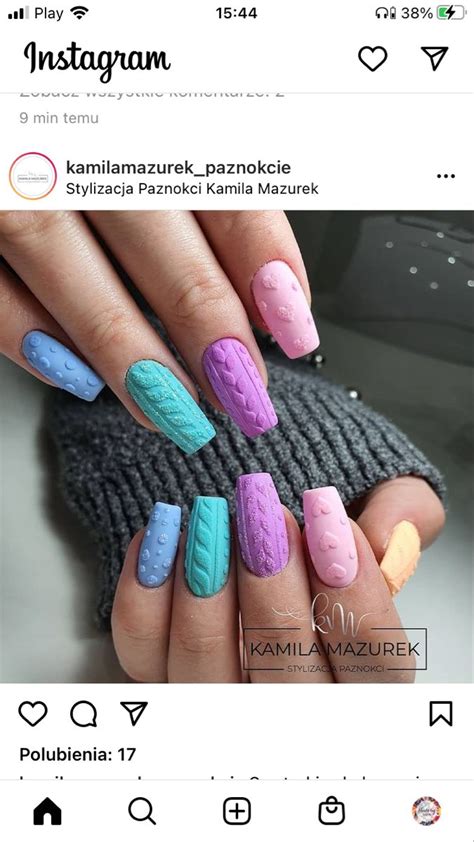 Pin On U As Bonitas Sweater Nails Pretty Nail Art Designs Fall