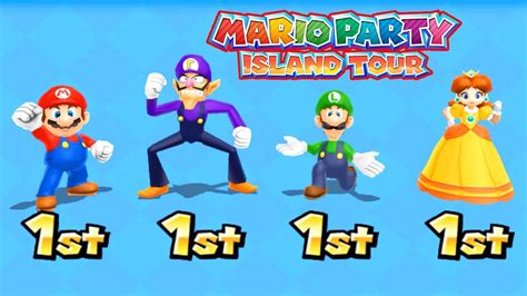 Mario Party Island Tour Best Minigames Mario Vs Daisy Vs Waluigi Vs