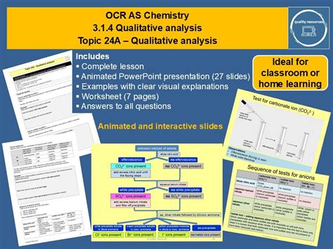 The Periodic Table Ocr As Chemistry Teaching Resources