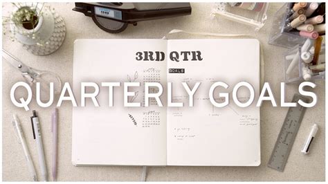 Bullet Journal Quarterly Goals Spread YouTube