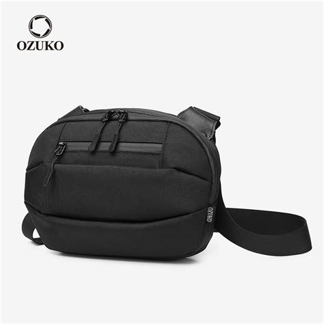 OZUKO Bolsa De Ombro Mensageiro Transversal Masculina Em Tecido Oxford