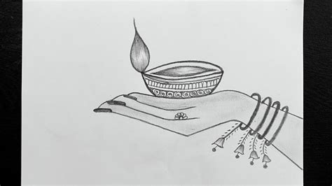 Diwali Pencil Drawing