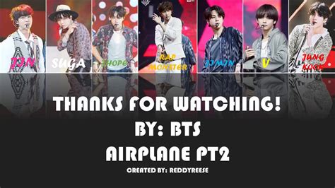 Bts 방탄소년단 Airplane Pt2 Color Coded Lyrics Hanromeng Youtube