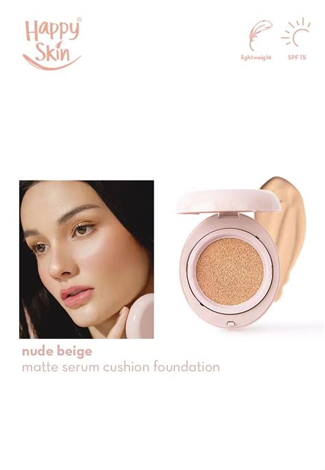 Buy Happy Skin Second Skin Matte Serum Cushion Foundation Spf In Nude