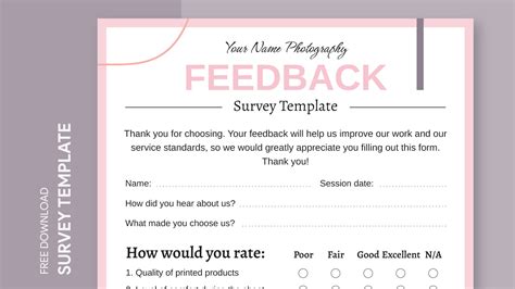 Feedback Survey Free Google Docs Template - gdoc.io