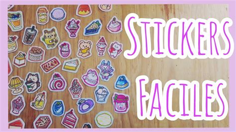 Como hacer STICKERS fácilmente haz tus propios stickers SIN PAPEL