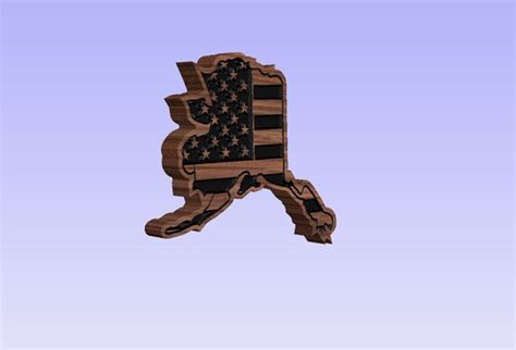 Alaska State American Flag Design Digital Download Home and - Etsy