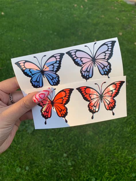 Butterfly Vinyl Stickers Holographic Butterfly holographic | Etsy