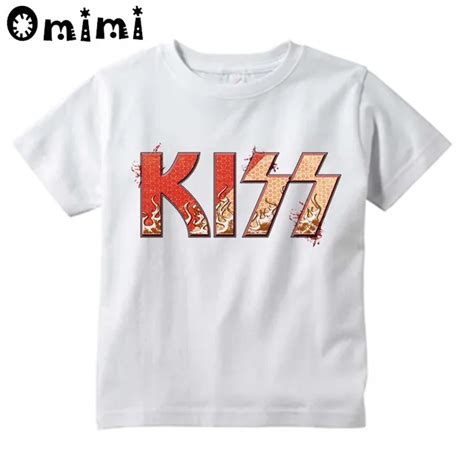 Buy Cheap Kiss Print T Shirt Boys Girls Toddlers Kids Online Australia