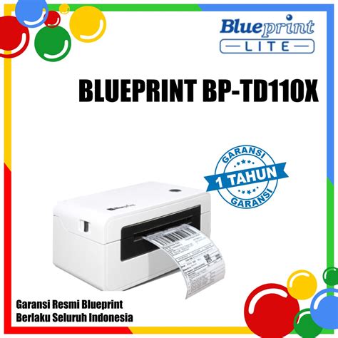 Jual Printer Barcode Thermal Printer Label Resi A Blueprint Bp