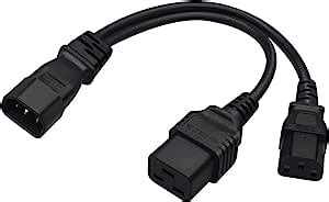 Amazon Toptekits C To C C Y Splitter Power Plug Cord Single