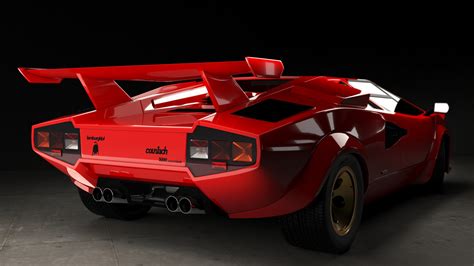 Lamborghini Countach 4k