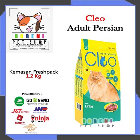 Jual Cleo Cat Persian Freshpack 12 Kg Makanan Kucing Shopee Indonesia