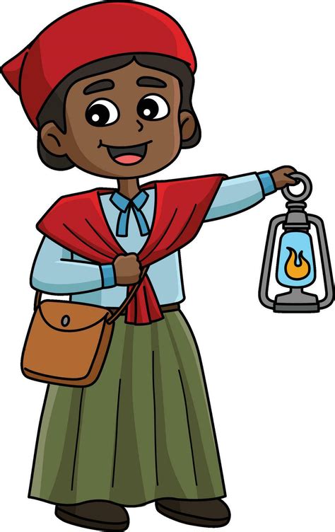 Harriet Tubman Cartoon Colored Clipart Vector Art At Vecteezy