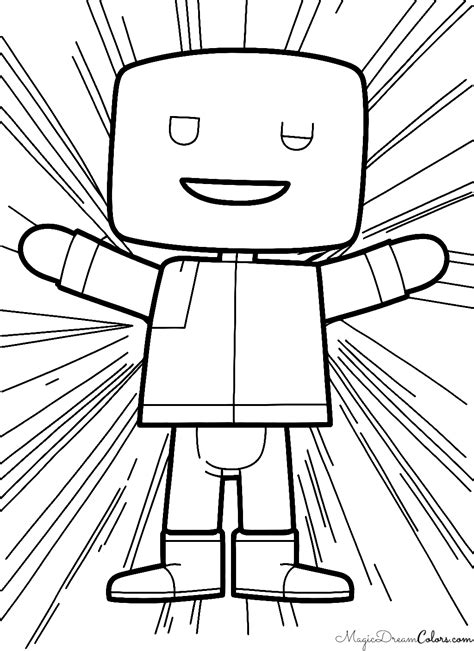 Coloring Page Printable Roblox Magicdreamcolors