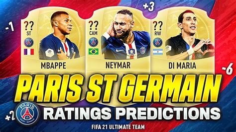 FIFA 21 PSG PLAYERS RATINGS PREDICTIONS PARIS SAINT GERMAIN W