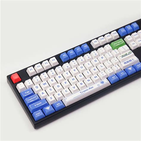 Gundam Keyboard Solider Keycaps Cherry Profile PBT DYE Sub Mechanical