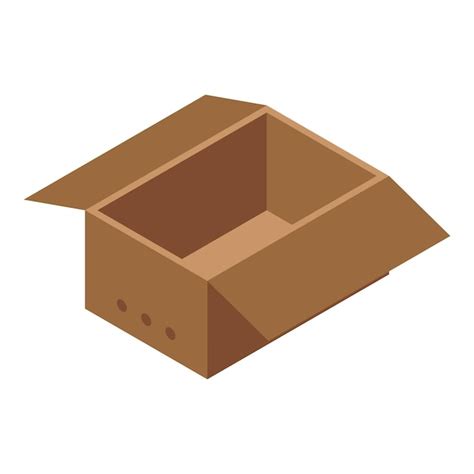 Icono De Caja Abierta Isom Trica Del Icono De Vector De Caja Abierta