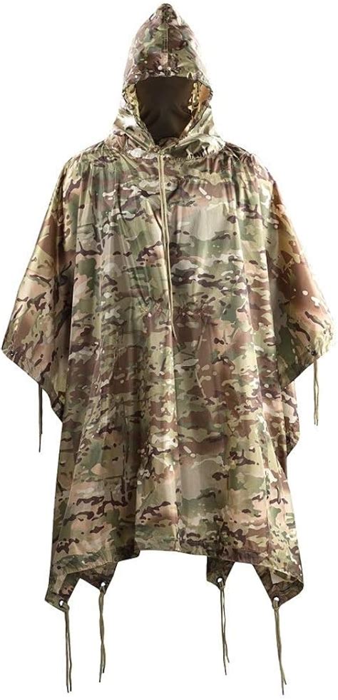 M Tac Tactical Rain Poncho Army Military Poncho Shelter Waterproof Ripstop Camping Hiking