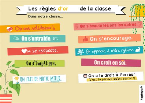 Les Règles D Or De La Classe Blog Hop Toys