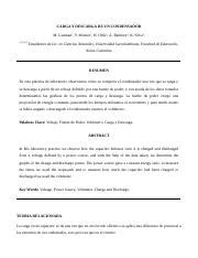 Informe Carga Y Descarga De Un Condensador Docx Carga Y Descarga