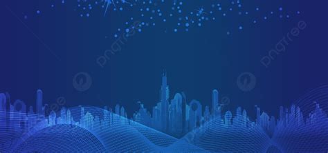 Blue Technology Sense City Propaganda Background, Blue, Technical, City ...