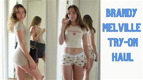 Brandy Melville Try On Sleepwear Crop Tops Yoga Cargo Pants Youtube