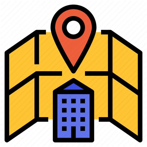 Gps Hotel Location Map Icon