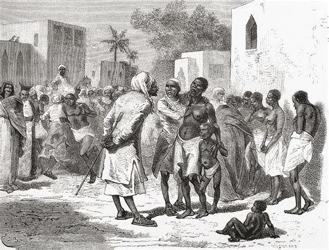 The Slave Market In Zanzibar Tanzania Drawing By Vintage Design Pics