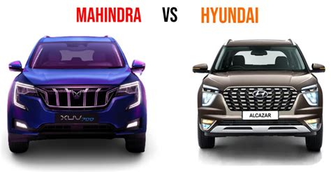 Mahindra Xuv Vs Hyundai Alcazar Spec Comparison