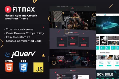 fitmax fitness  crossfit html template