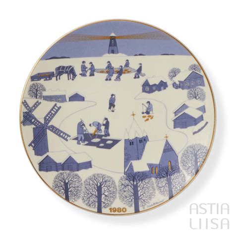 Arabia Christmas Plate 1980, Vintage | Astialiisa Online