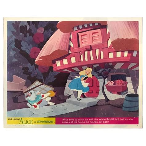 Alice In Wonderland 5 Unframed Poster 1960s 70s Rr For Sale At