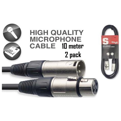 X Meter High Quality Xlr To Xlr Lead Microphone Speaker Cable