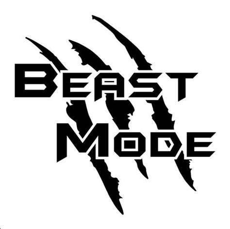 Beast Mode Decal Sticker