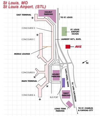 Map Of St Louis Airport Parking | Paul Smith