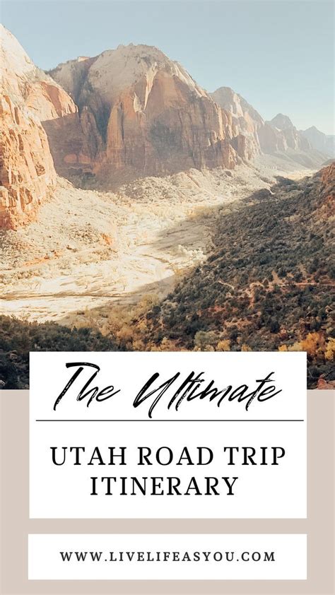 The Ultimate Hiking Utah Road Trip Itinerary Utah Road Trip Road