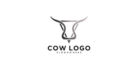 Premium Vector Cow Logo Design Vector