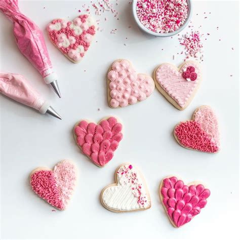 Heart Shaped Bridal Shower Cookies Delicate And Delicious Treats