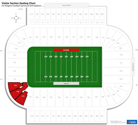 Rutgers University Football Seating Chart | Elcho Table