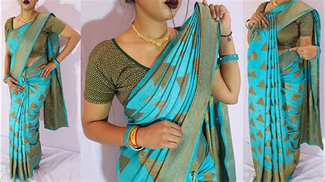 Cotton Silk Saree Draping Tricks For Beginners Step By Step Cotton