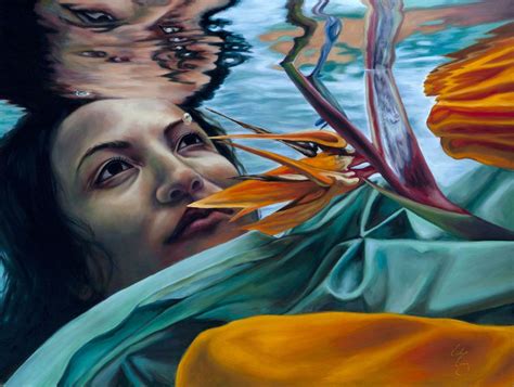 Erika Craig Underwater Painting Surrealism Painting Underwater Portrait