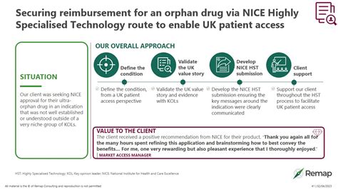 Securing Reimbursement For An Orphan Drug Via NICE Highly Specialised