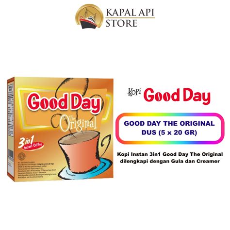 Good Day Kopi Original Dus Sachet Gram Kapal Api Store